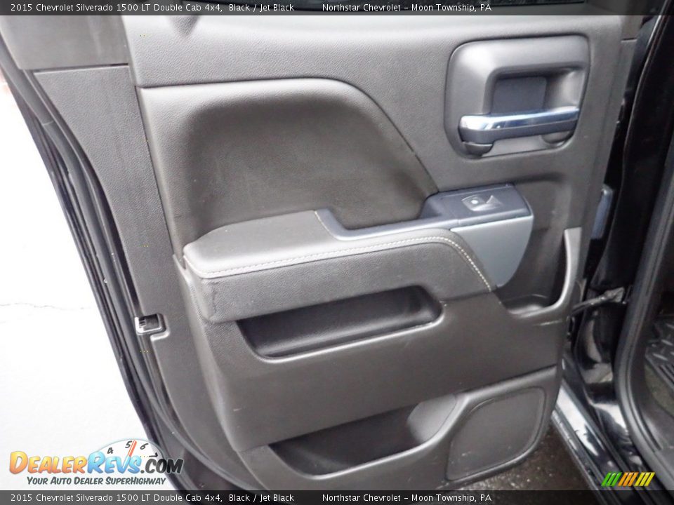 2015 Chevrolet Silverado 1500 LT Double Cab 4x4 Black / Jet Black Photo #23