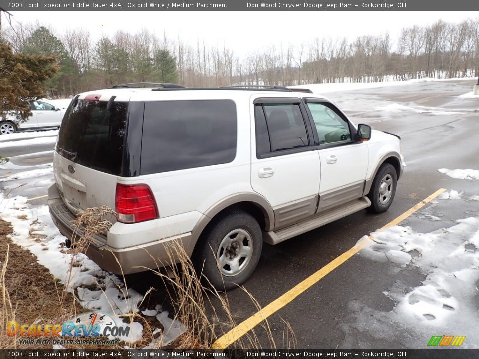 2003 Ford Expedition Eddie Bauer 4x4 Oxford White / Medium Parchment Photo #12