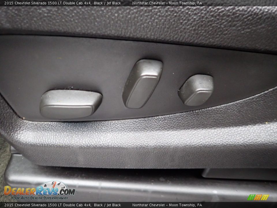 2015 Chevrolet Silverado 1500 LT Double Cab 4x4 Black / Jet Black Photo #25