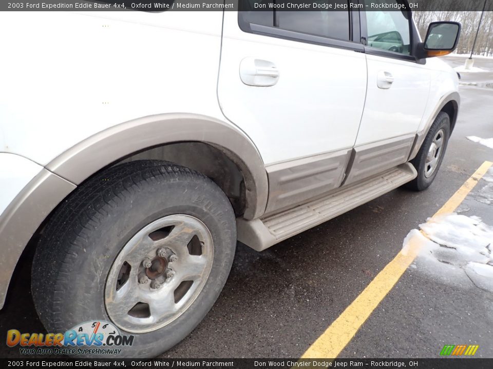2003 Ford Expedition Eddie Bauer 4x4 Oxford White / Medium Parchment Photo #13
