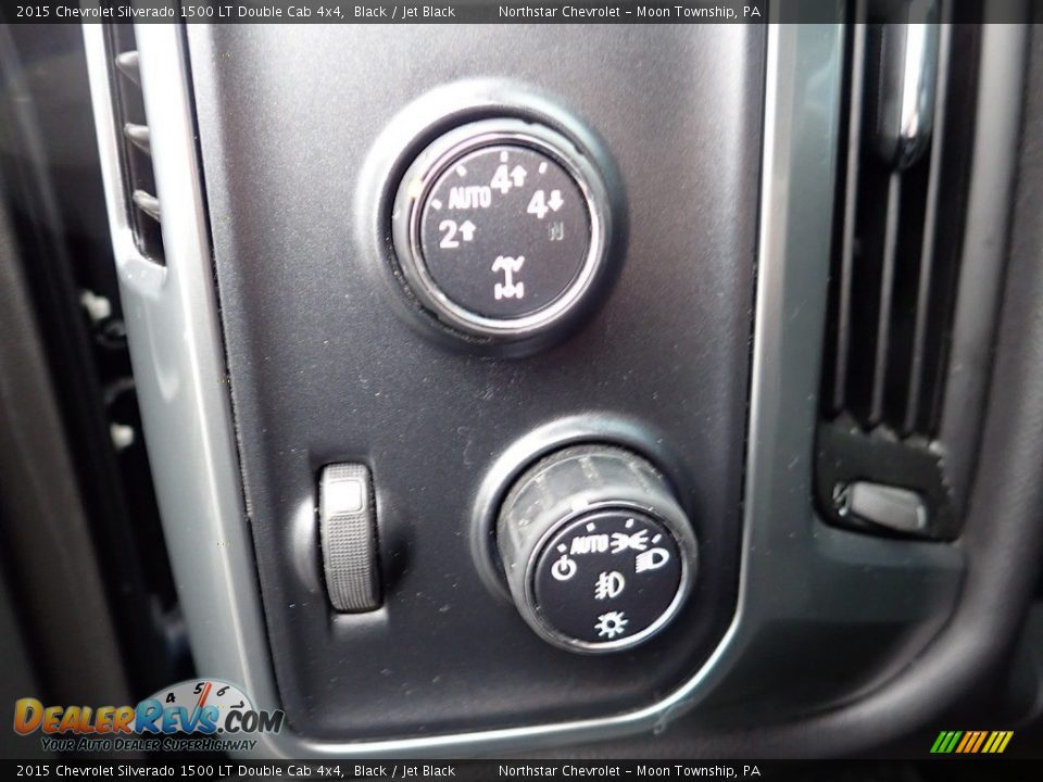2015 Chevrolet Silverado 1500 LT Double Cab 4x4 Black / Jet Black Photo #26
