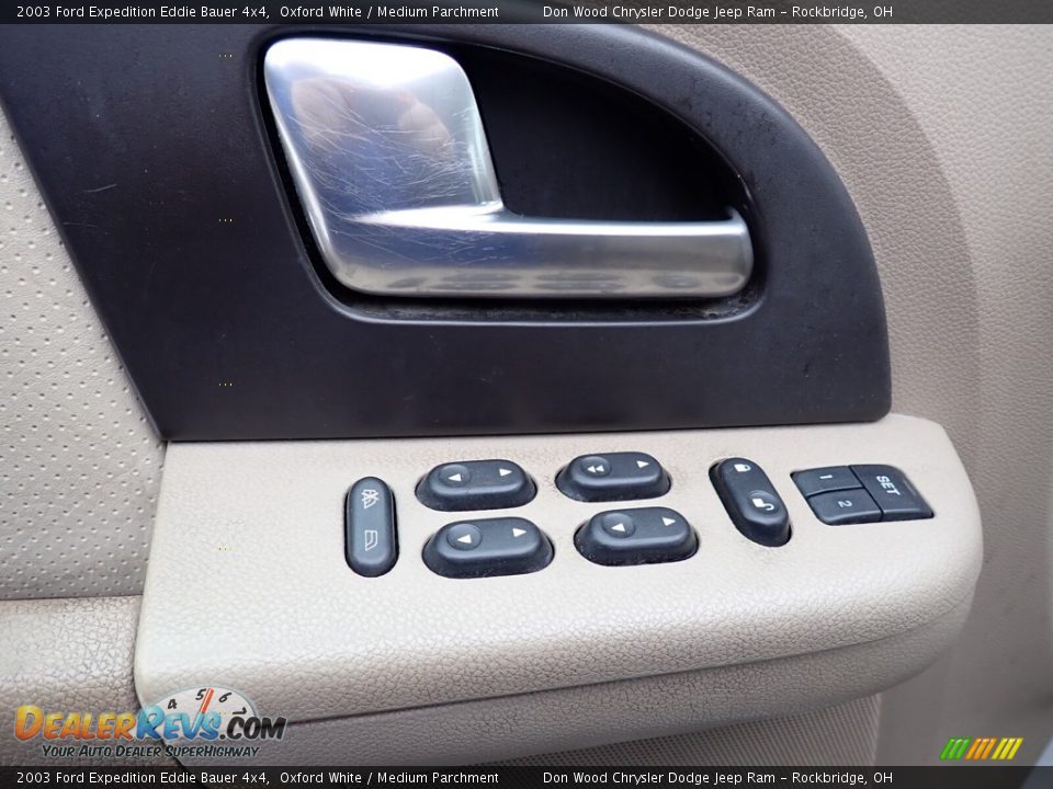 2003 Ford Expedition Eddie Bauer 4x4 Oxford White / Medium Parchment Photo #14