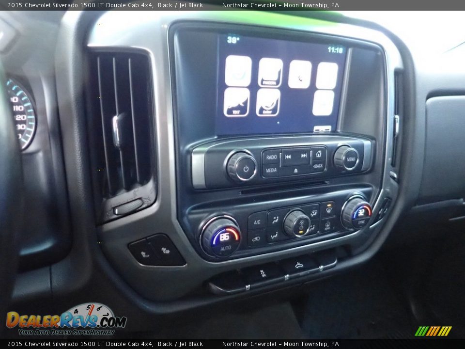 2015 Chevrolet Silverado 1500 LT Double Cab 4x4 Black / Jet Black Photo #27