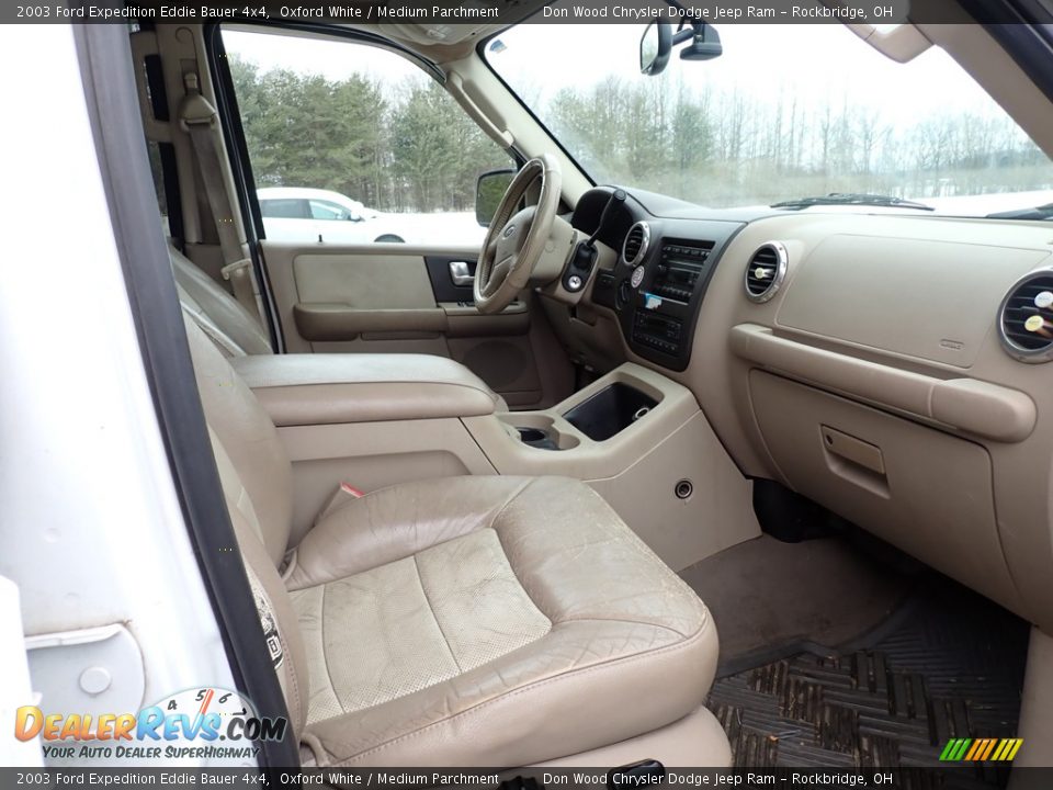 2003 Ford Expedition Eddie Bauer 4x4 Oxford White / Medium Parchment Photo #21