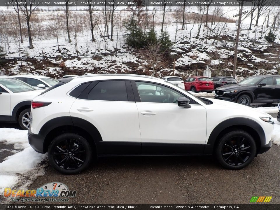 2021 Mazda CX-30 Turbo Premium AWD Snowflake White Pearl Mica / Black Photo #1