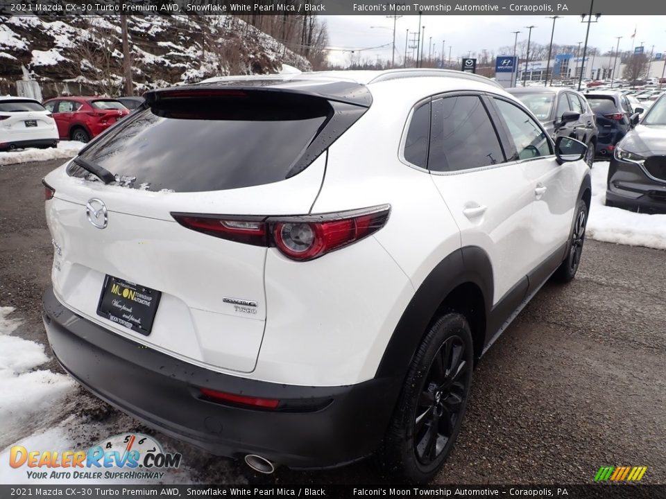 2021 Mazda CX-30 Turbo Premium AWD Snowflake White Pearl Mica / Black Photo #2