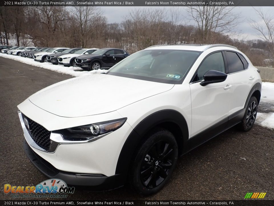 2021 Mazda CX-30 Turbo Premium AWD Snowflake White Pearl Mica / Black Photo #4