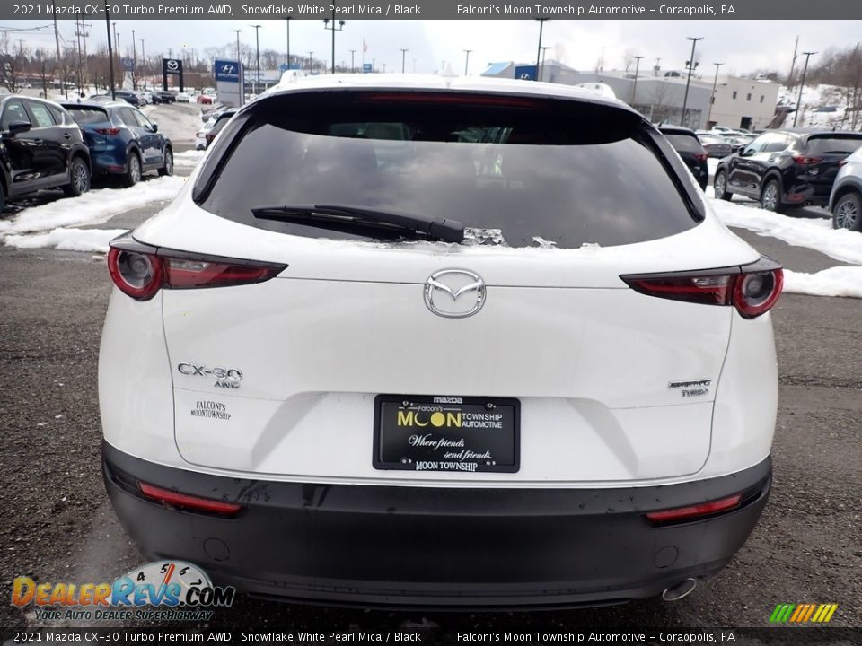 2021 Mazda CX-30 Turbo Premium AWD Snowflake White Pearl Mica / Black Photo #6