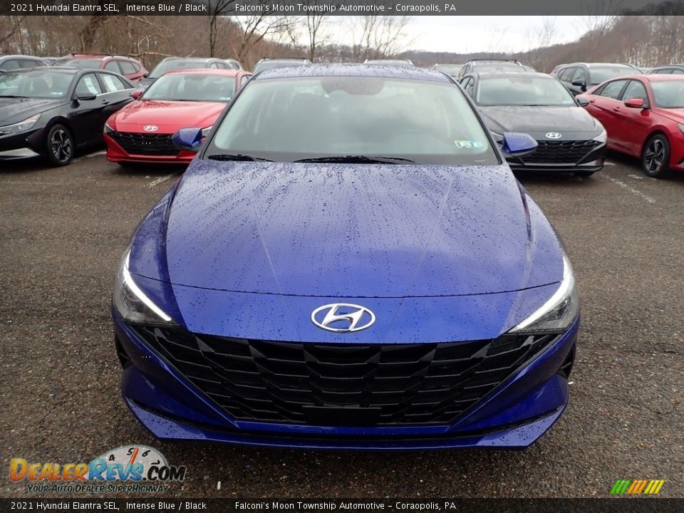 2021 Hyundai Elantra SEL Intense Blue / Black Photo #4