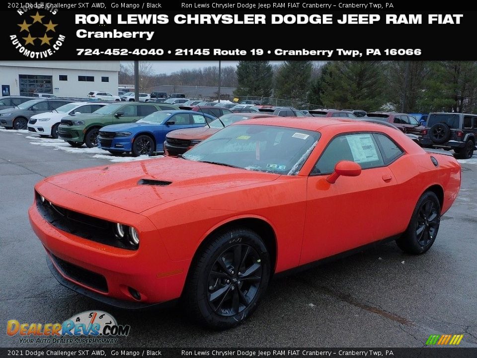 2021 Dodge Challenger SXT AWD Go Mango / Black Photo #1