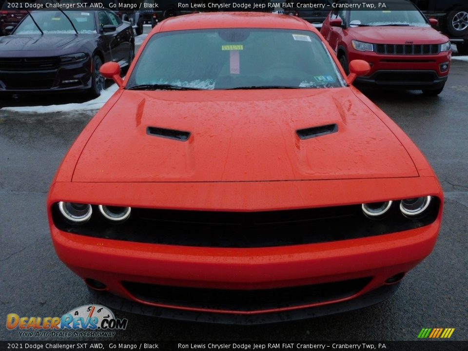 2021 Dodge Challenger SXT AWD Go Mango / Black Photo #2