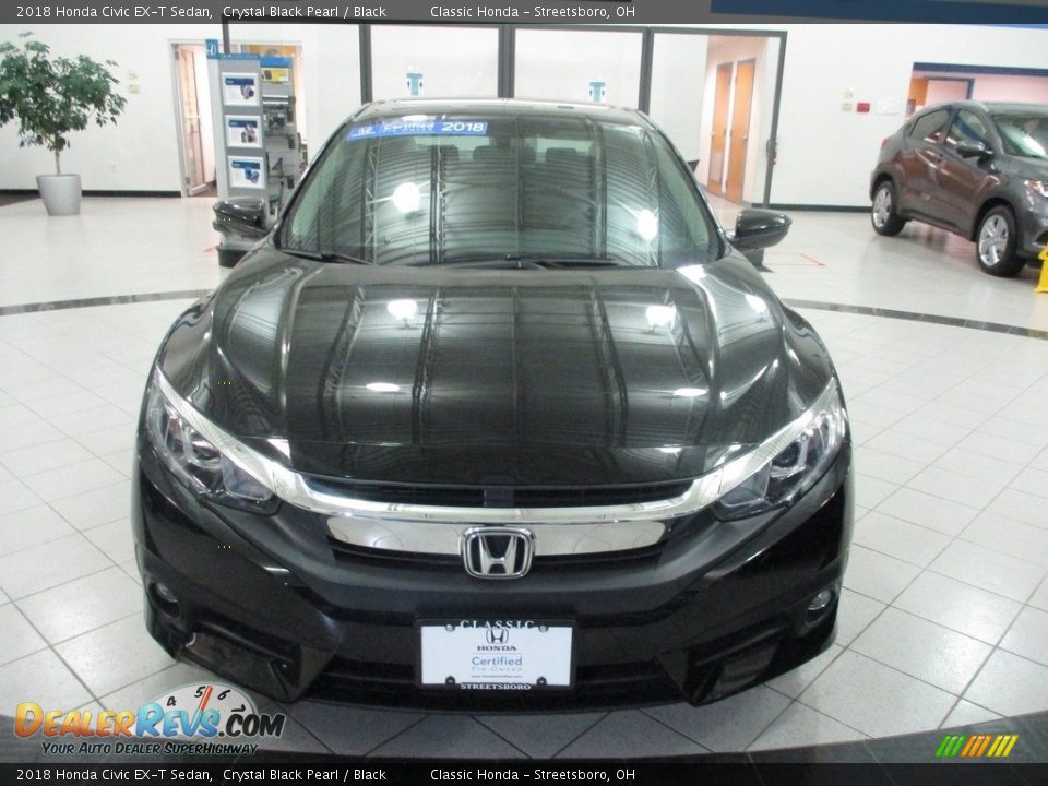 2018 Honda Civic EX-T Sedan Crystal Black Pearl / Black Photo #2