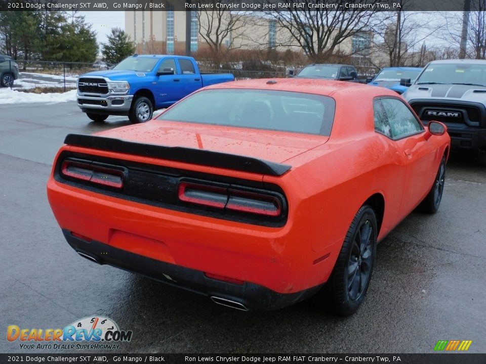 2021 Dodge Challenger SXT AWD Go Mango / Black Photo #5