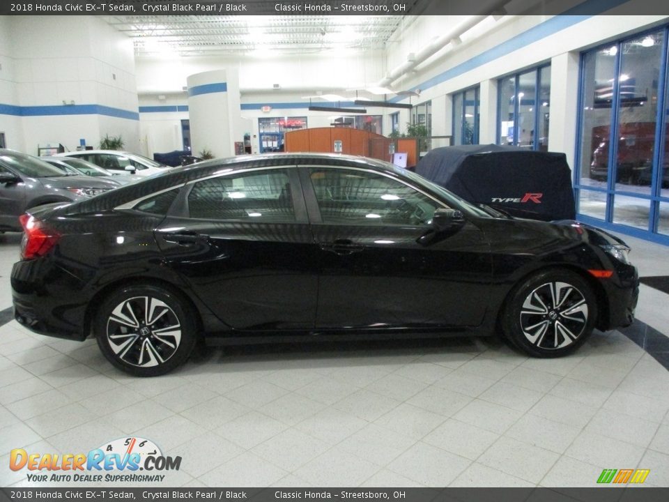 2018 Honda Civic EX-T Sedan Crystal Black Pearl / Black Photo #4