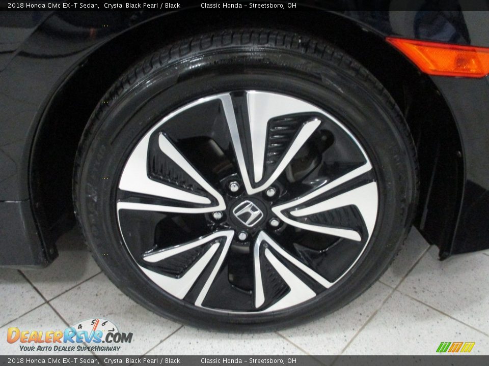 2018 Honda Civic EX-T Sedan Crystal Black Pearl / Black Photo #5