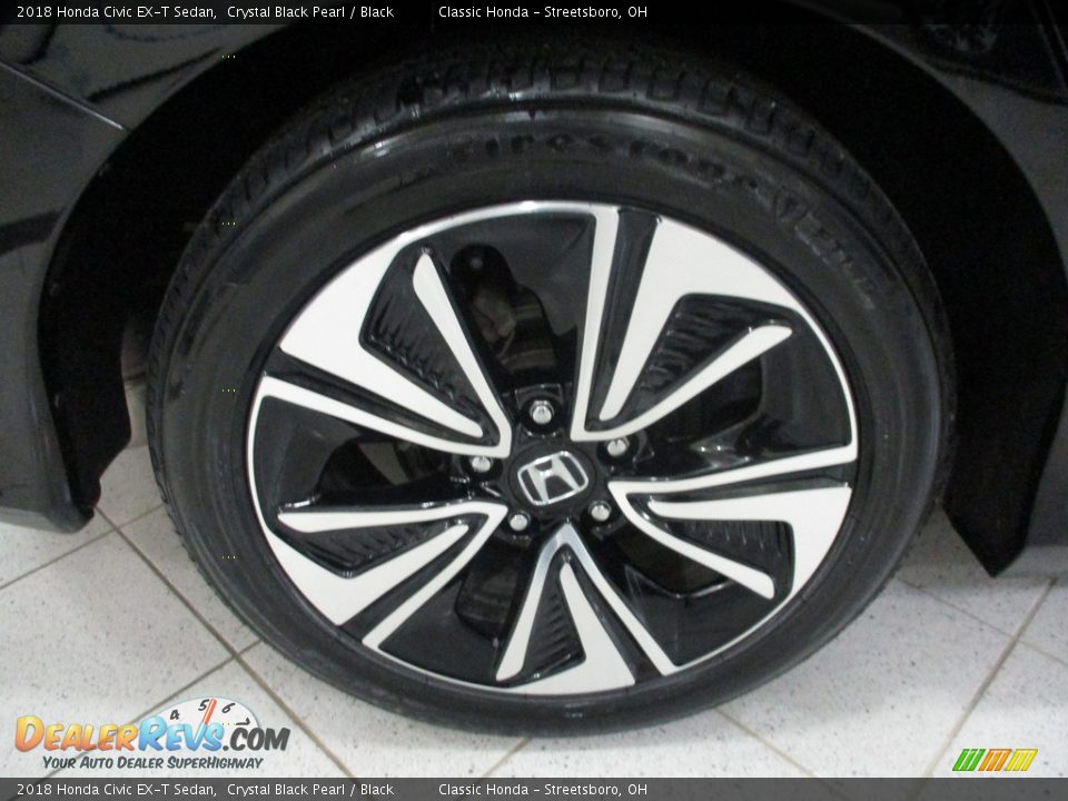 2018 Honda Civic EX-T Sedan Crystal Black Pearl / Black Photo #6