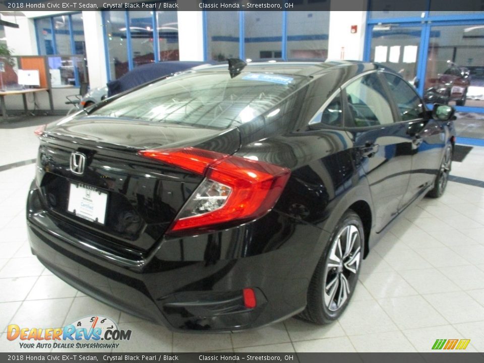 2018 Honda Civic EX-T Sedan Crystal Black Pearl / Black Photo #7