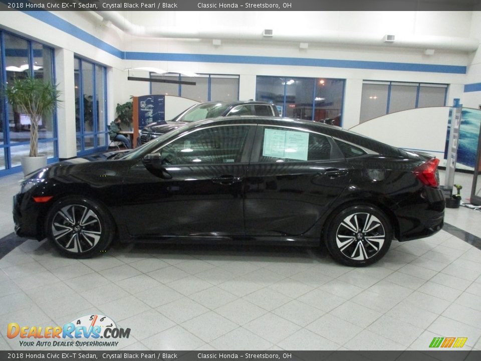 2018 Honda Civic EX-T Sedan Crystal Black Pearl / Black Photo #10