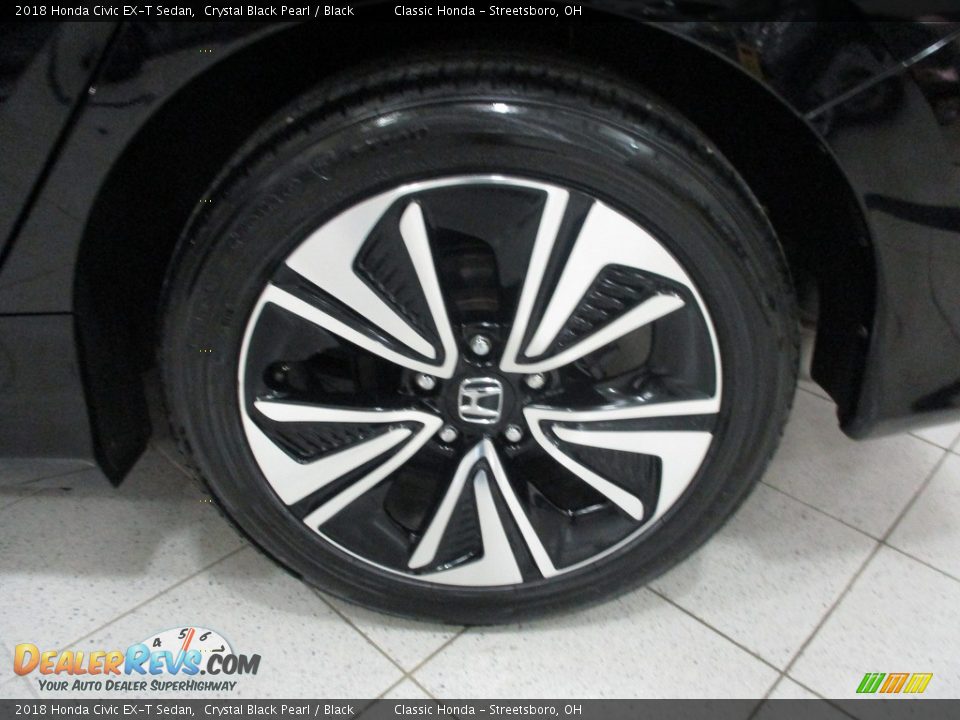 2018 Honda Civic EX-T Sedan Crystal Black Pearl / Black Photo #11