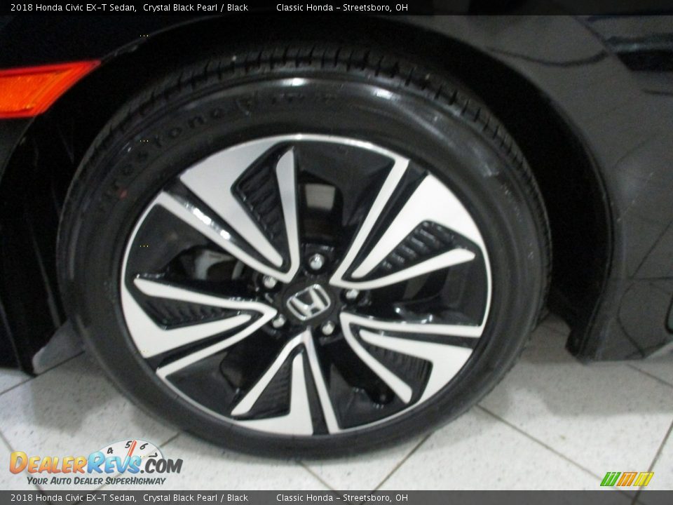 2018 Honda Civic EX-T Sedan Crystal Black Pearl / Black Photo #12
