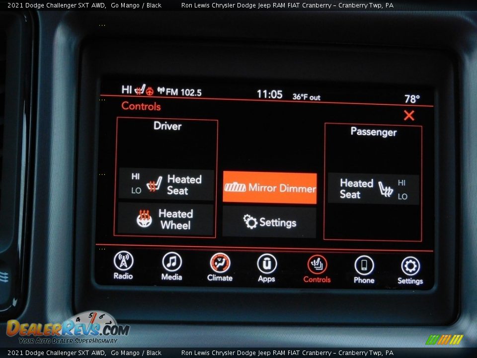 2021 Dodge Challenger SXT AWD Go Mango / Black Photo #16