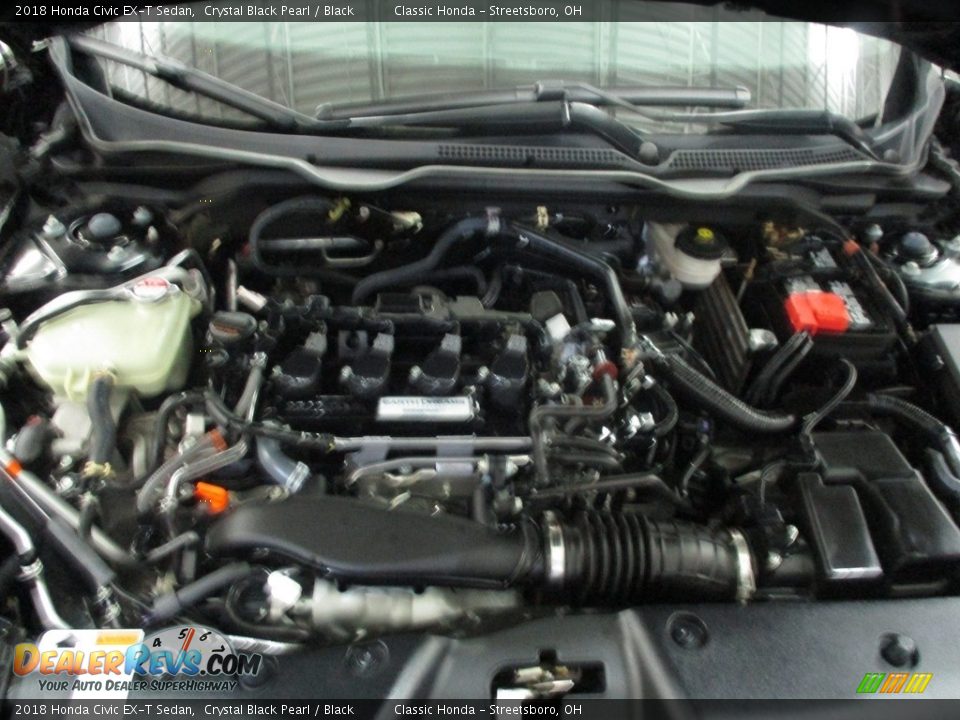 2018 Honda Civic EX-T Sedan Crystal Black Pearl / Black Photo #13