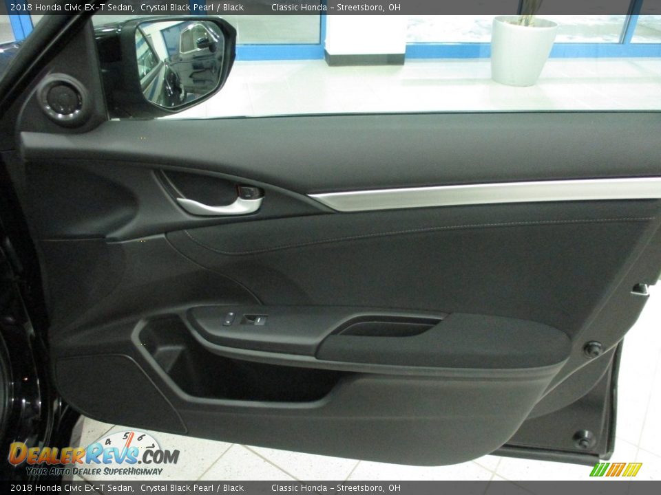 2018 Honda Civic EX-T Sedan Crystal Black Pearl / Black Photo #14