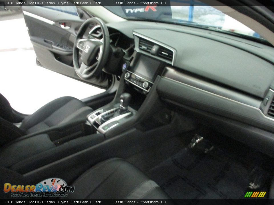 2018 Honda Civic EX-T Sedan Crystal Black Pearl / Black Photo #15