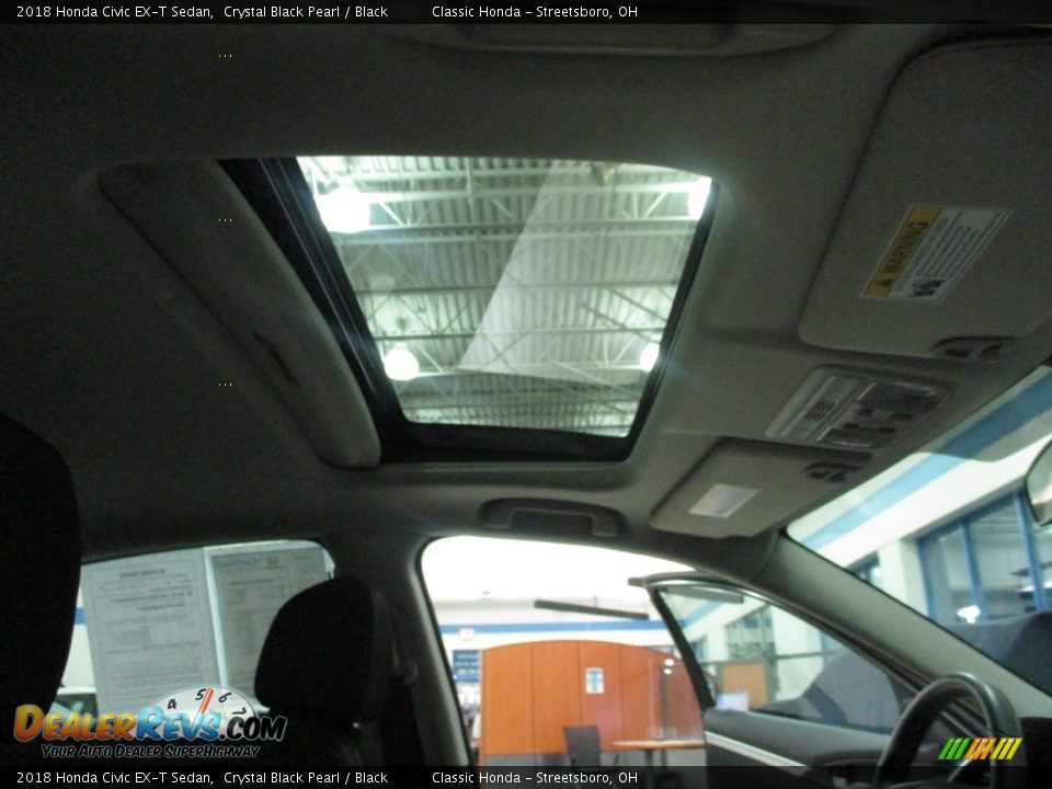 2018 Honda Civic EX-T Sedan Crystal Black Pearl / Black Photo #17