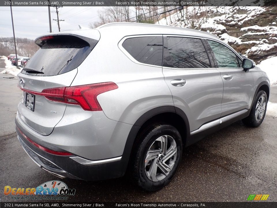 2021 Hyundai Santa Fe SEL AWD Shimmering Silver / Black Photo #2