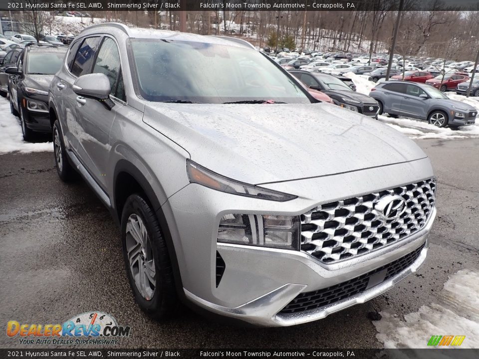 2021 Hyundai Santa Fe SEL AWD Shimmering Silver / Black Photo #3