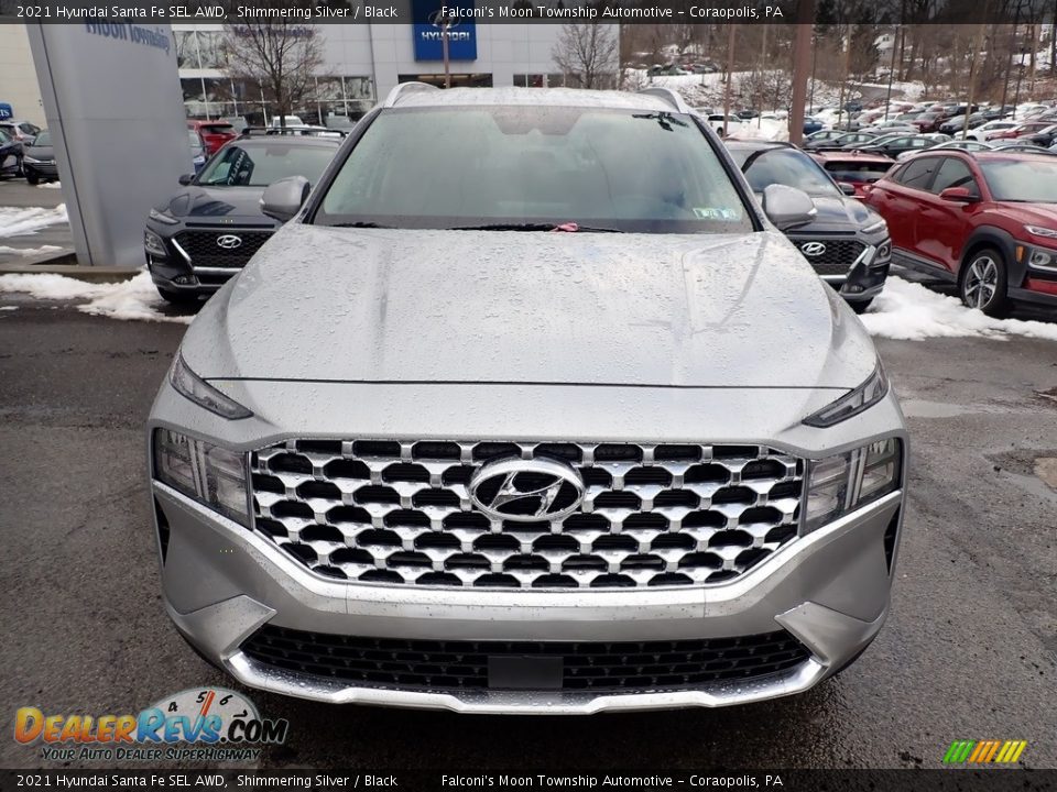 2021 Hyundai Santa Fe SEL AWD Shimmering Silver / Black Photo #4