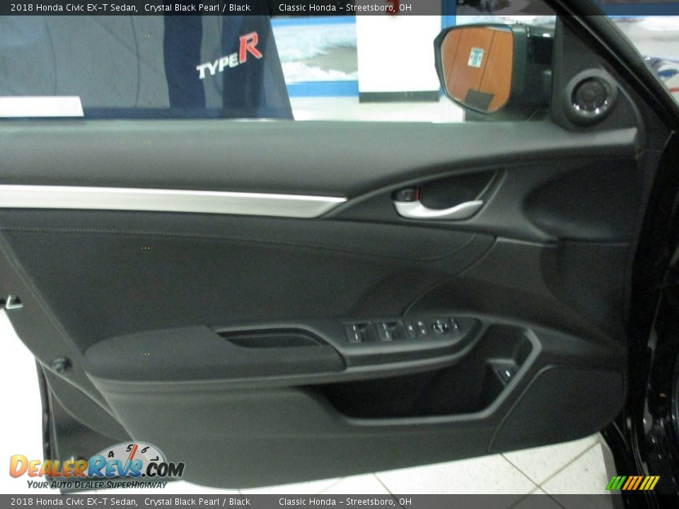 2018 Honda Civic EX-T Sedan Crystal Black Pearl / Black Photo #26
