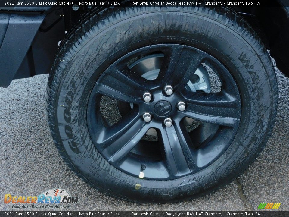 2021 Ram 1500 Classic Quad Cab 4x4 Hydro Blue Pearl / Black Photo #10