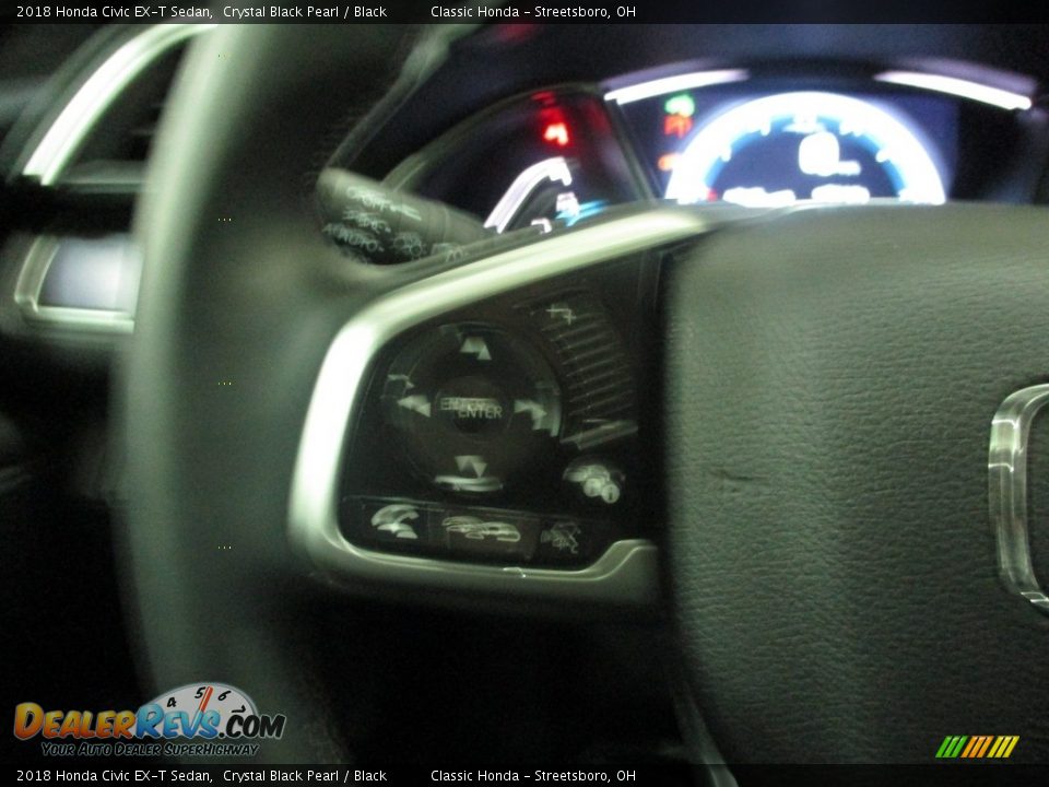 2018 Honda Civic EX-T Sedan Crystal Black Pearl / Black Photo #30