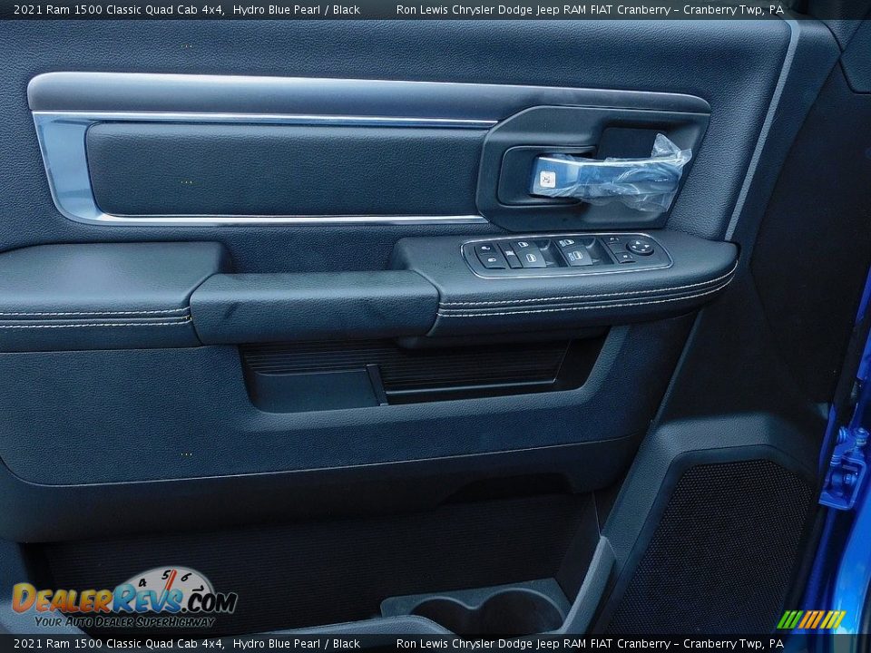 2021 Ram 1500 Classic Quad Cab 4x4 Hydro Blue Pearl / Black Photo #15
