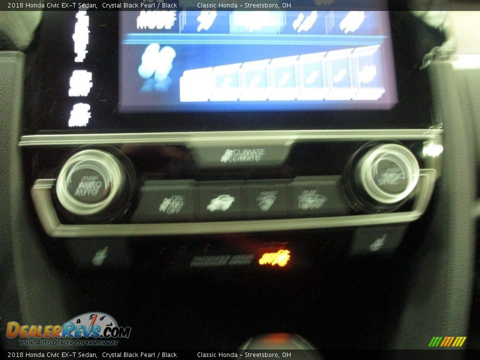 2018 Honda Civic EX-T Sedan Crystal Black Pearl / Black Photo #33