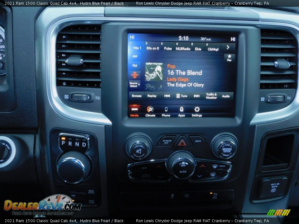 2021 Ram 1500 Classic Quad Cab 4x4 Hydro Blue Pearl / Black Photo #16