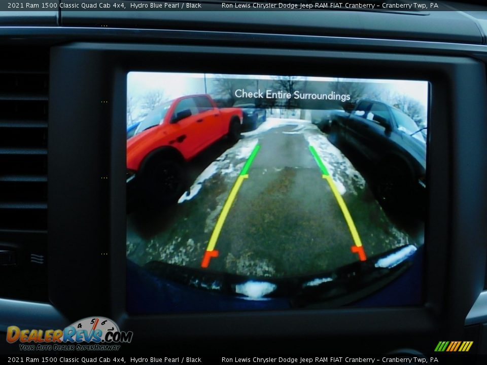 2021 Ram 1500 Classic Quad Cab 4x4 Hydro Blue Pearl / Black Photo #17