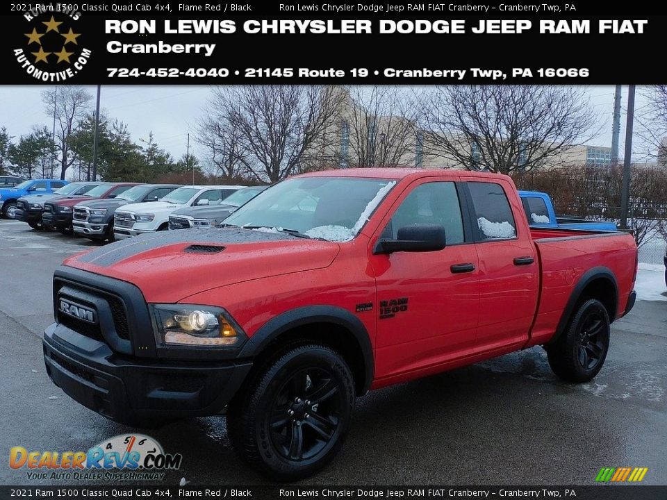 2021 Ram 1500 Classic Quad Cab 4x4 Flame Red / Black Photo #1