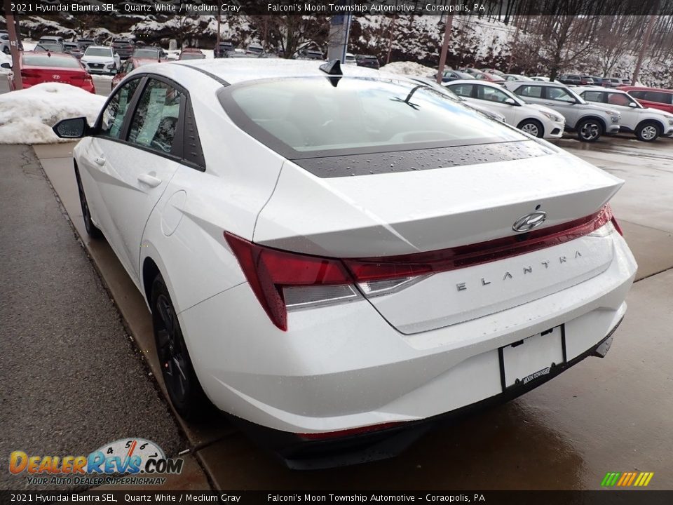 2021 Hyundai Elantra SEL Quartz White / Medium Gray Photo #6