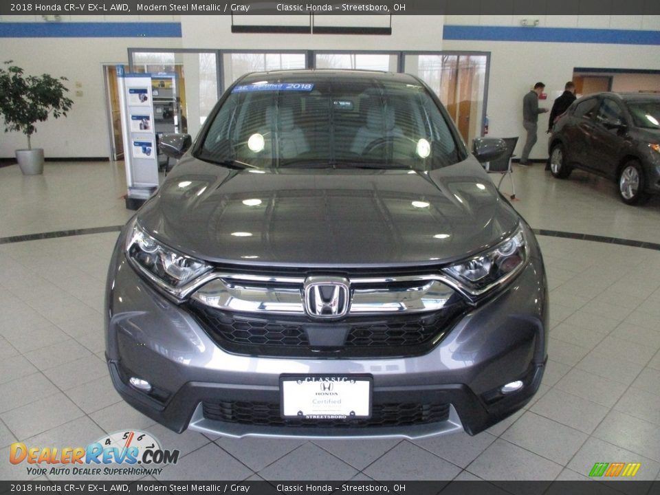 2018 Honda CR-V EX-L AWD Modern Steel Metallic / Gray Photo #2