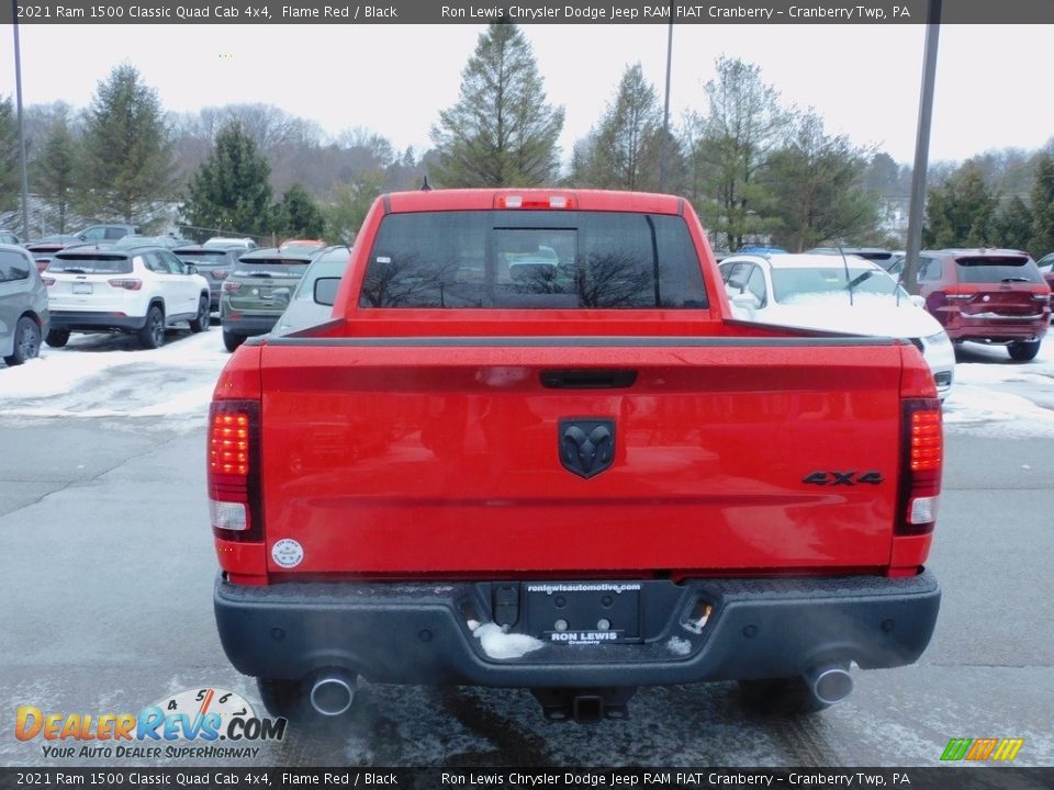 2021 Ram 1500 Classic Quad Cab 4x4 Flame Red / Black Photo #6