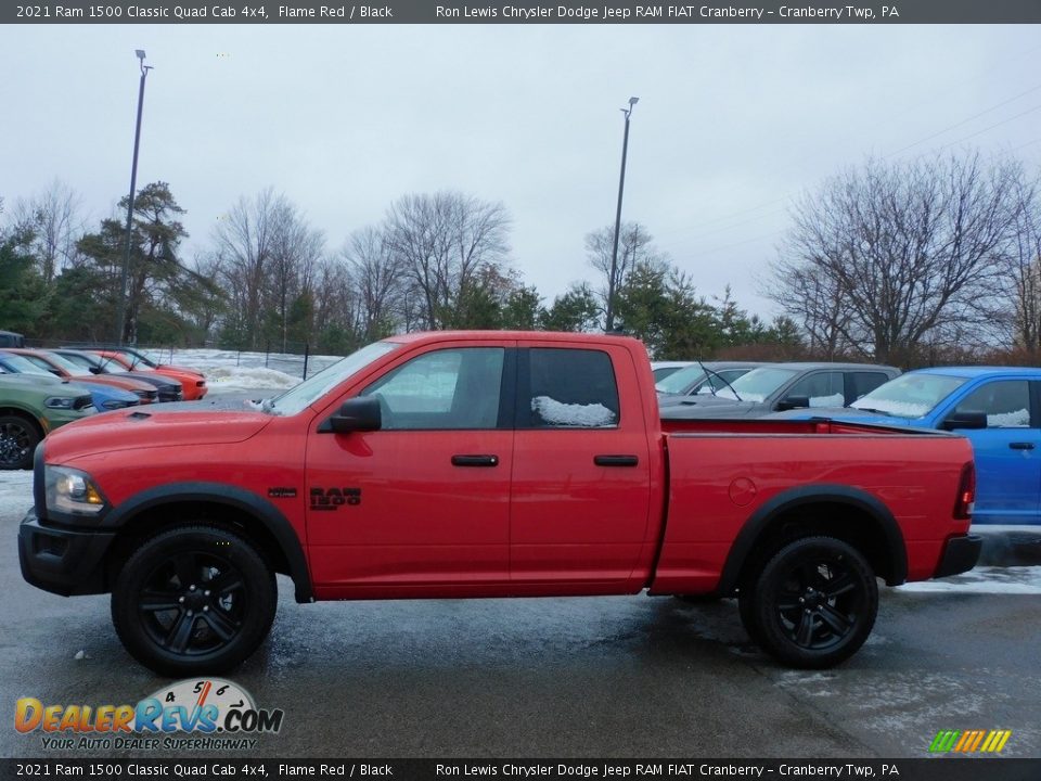 2021 Ram 1500 Classic Quad Cab 4x4 Flame Red / Black Photo #9