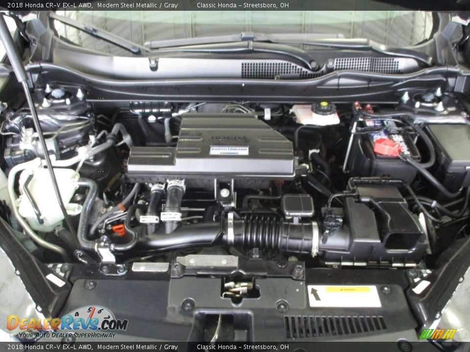 2018 Honda CR-V EX-L AWD Modern Steel Metallic / Gray Photo #13