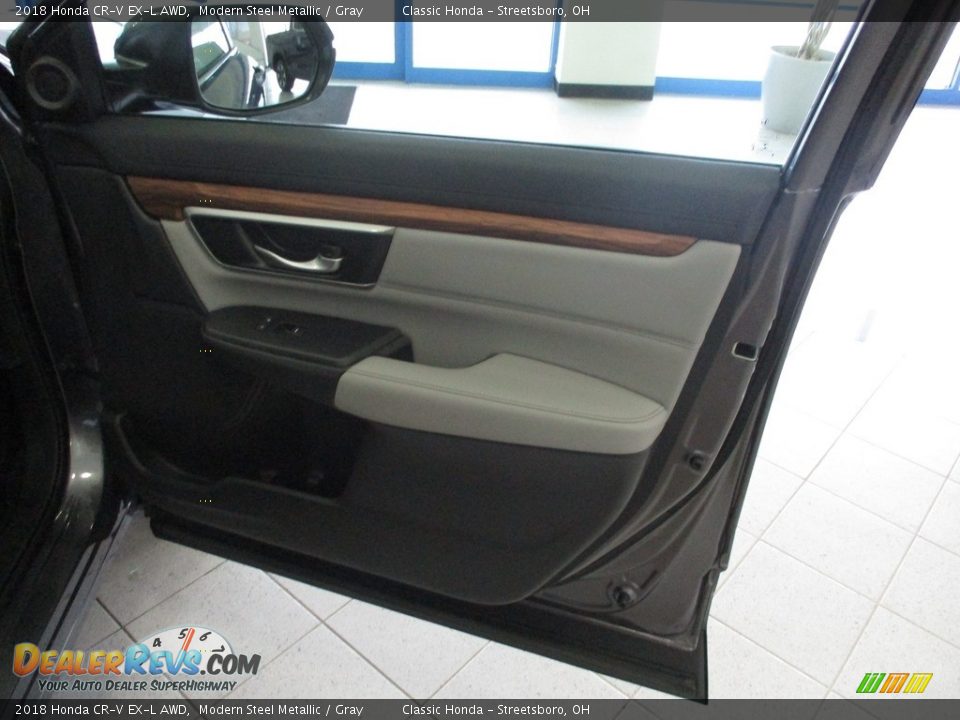 2018 Honda CR-V EX-L AWD Modern Steel Metallic / Gray Photo #16