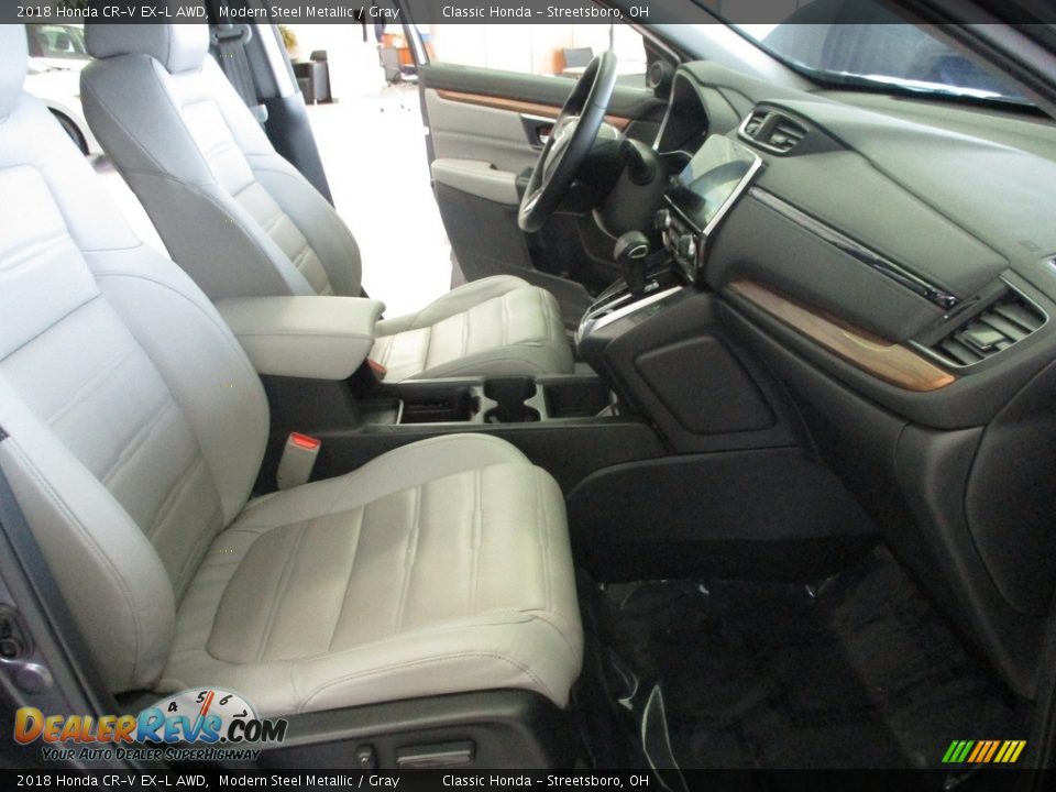 2018 Honda CR-V EX-L AWD Modern Steel Metallic / Gray Photo #18