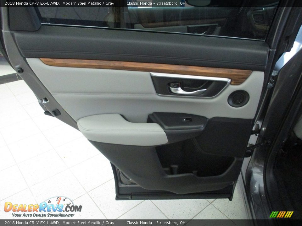 2018 Honda CR-V EX-L AWD Modern Steel Metallic / Gray Photo #23