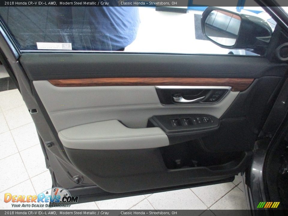 2018 Honda CR-V EX-L AWD Modern Steel Metallic / Gray Photo #26