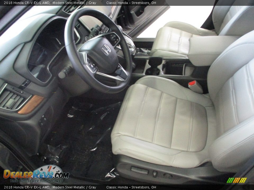 2018 Honda CR-V EX-L AWD Modern Steel Metallic / Gray Photo #27